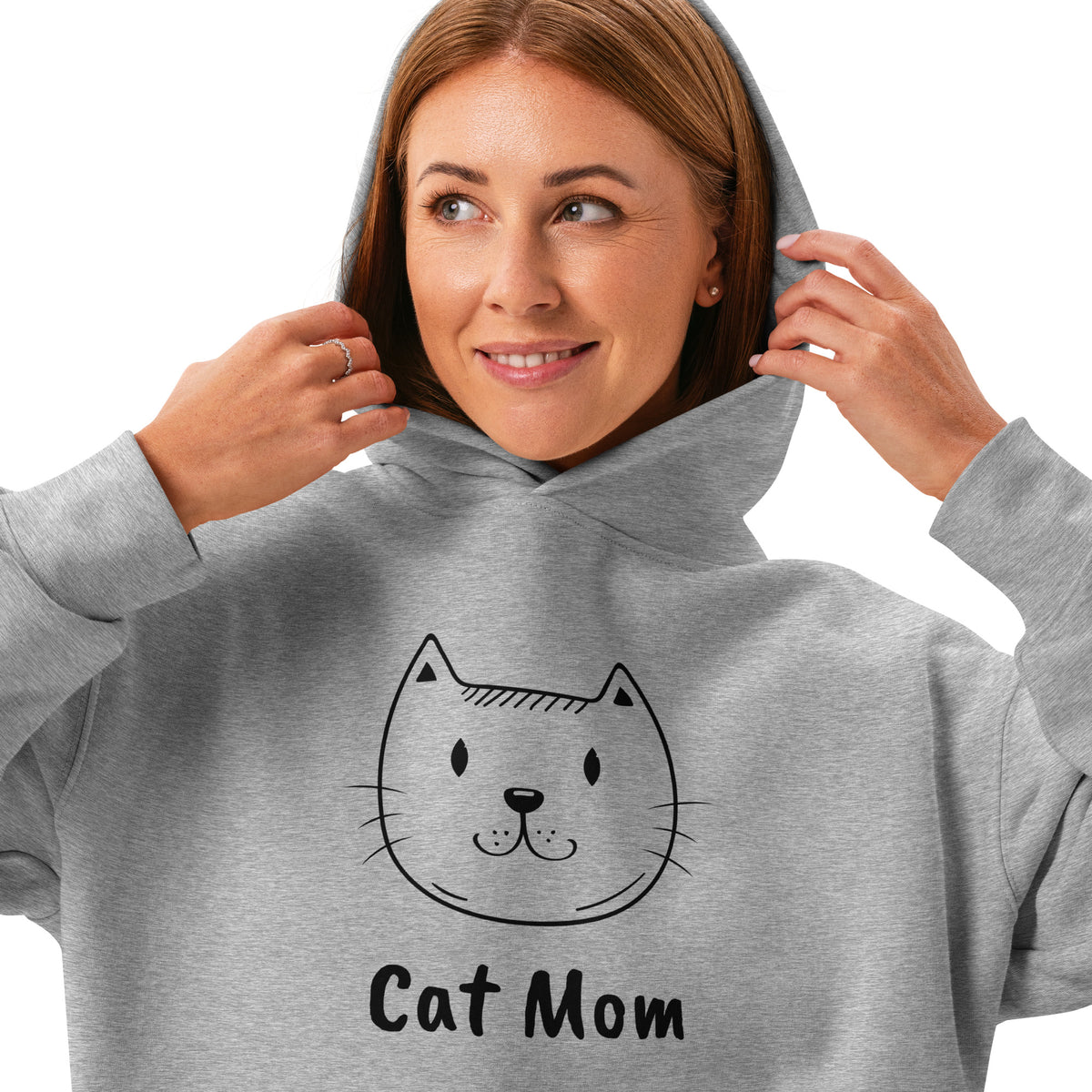 Women’s relaxed hoodie CAT MOM