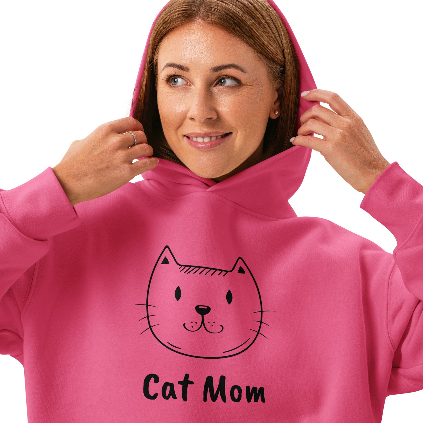 Women’s relaxed hoodie CAT MOM