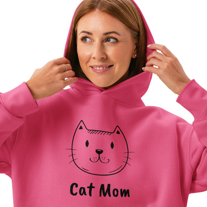 Women’s relaxed hoodie CAT MOM
