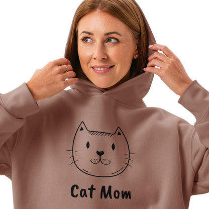 Women’s relaxed hoodie CAT MOM