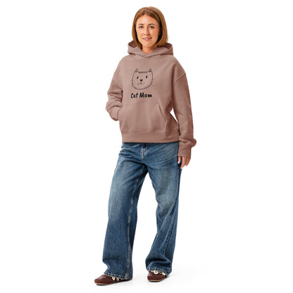 Women’s relaxed hoodie CAT MOM