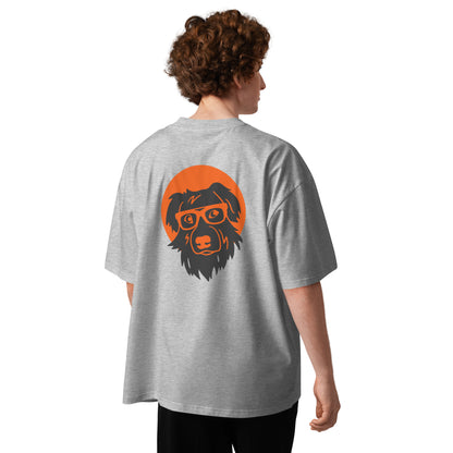 Unisex organic oversized high neck t-shirt BOOP THE SNOOT