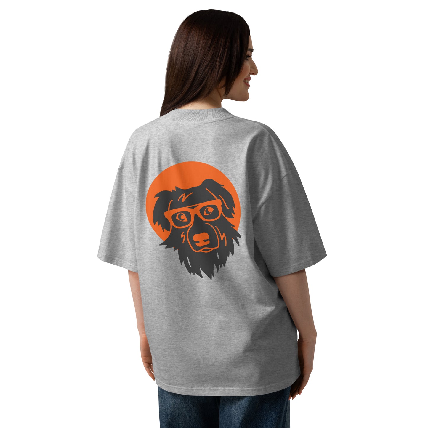 Unisex organic oversized high neck t-shirt BOOP THE SNOOT