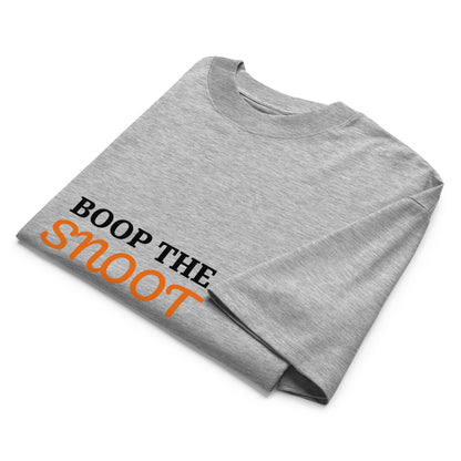 Unisex organic oversized high neck t-shirt BOOP THE SNOOT