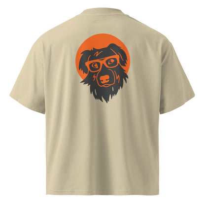 Unisex organic oversized high neck t-shirt BOOP THE SNOOT