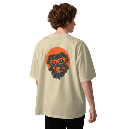 Unisex organic oversized high neck t-shirt BOOP THE SNOOT
