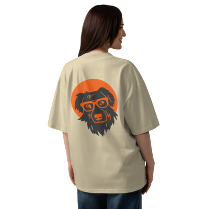 Unisex organic oversized high neck t-shirt BOOP THE SNOOT