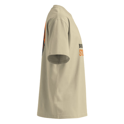 Unisex organic oversized high neck t-shirt BOOP THE SNOOT