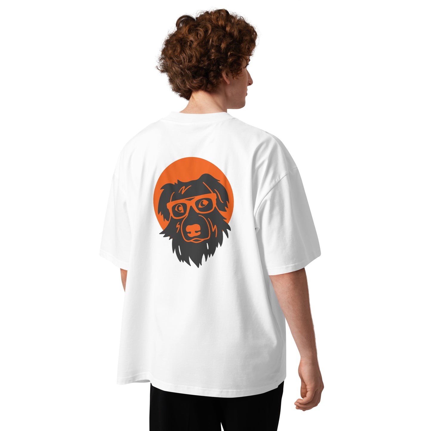 Unisex organic oversized high neck t-shirt BOOP THE SNOOT