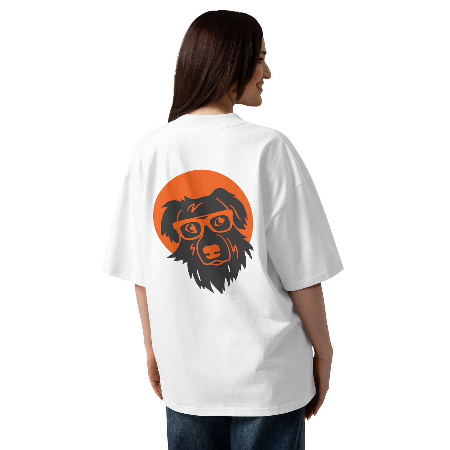 Unisex organic oversized high neck t-shirt BOOP THE SNOOT