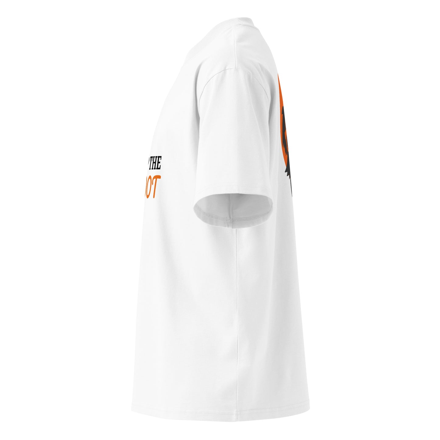 Unisex organic oversized high neck t-shirt BOOP THE SNOOT