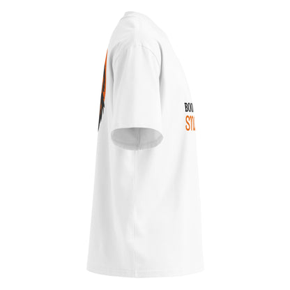 Unisex organic oversized high neck t-shirt BOOP THE SNOOT
