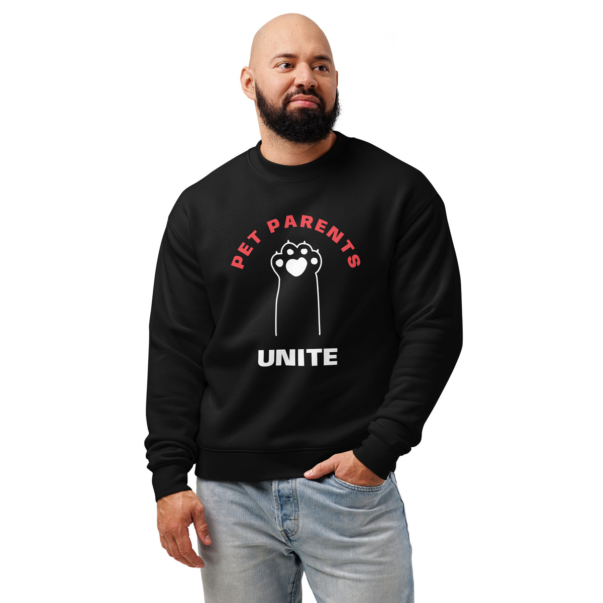 Unisex relax crew neck sweatshirt PET PARENTS UNITE