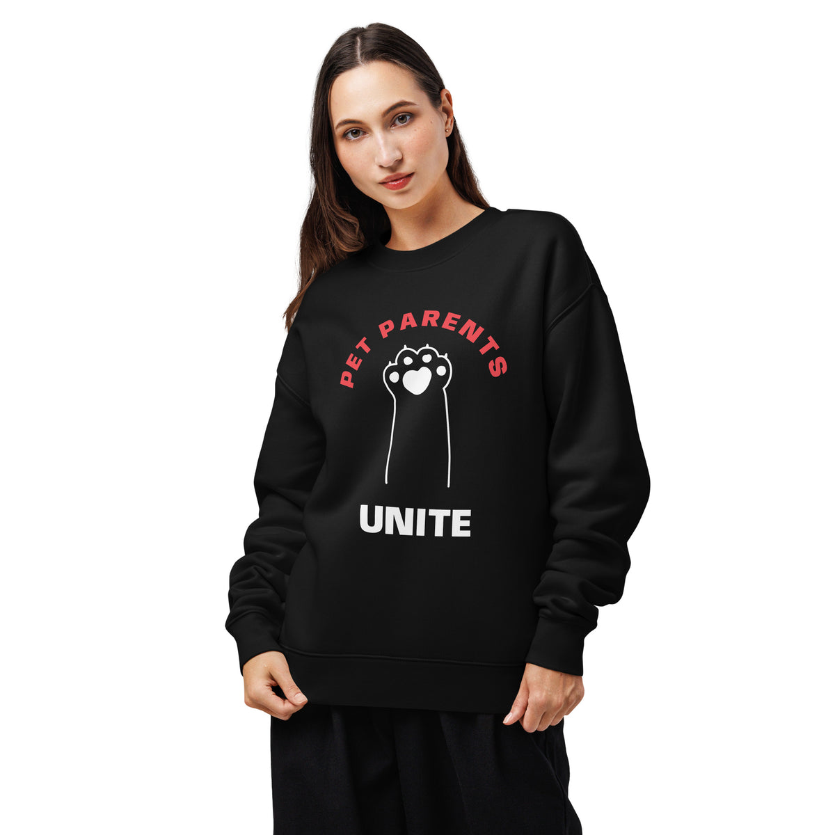 Unisex relax crew neck sweatshirt PET PARENTS UNITE
