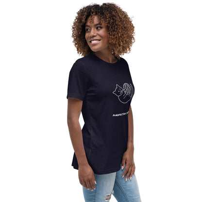 Women's Relaxed T-Shirt PURRFECTION IS BORING
